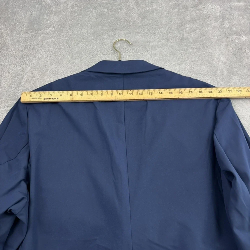 NWT‎ Sene Blazer Jacket Mens 54 Blue FlexTech Single Breasted Business Formal